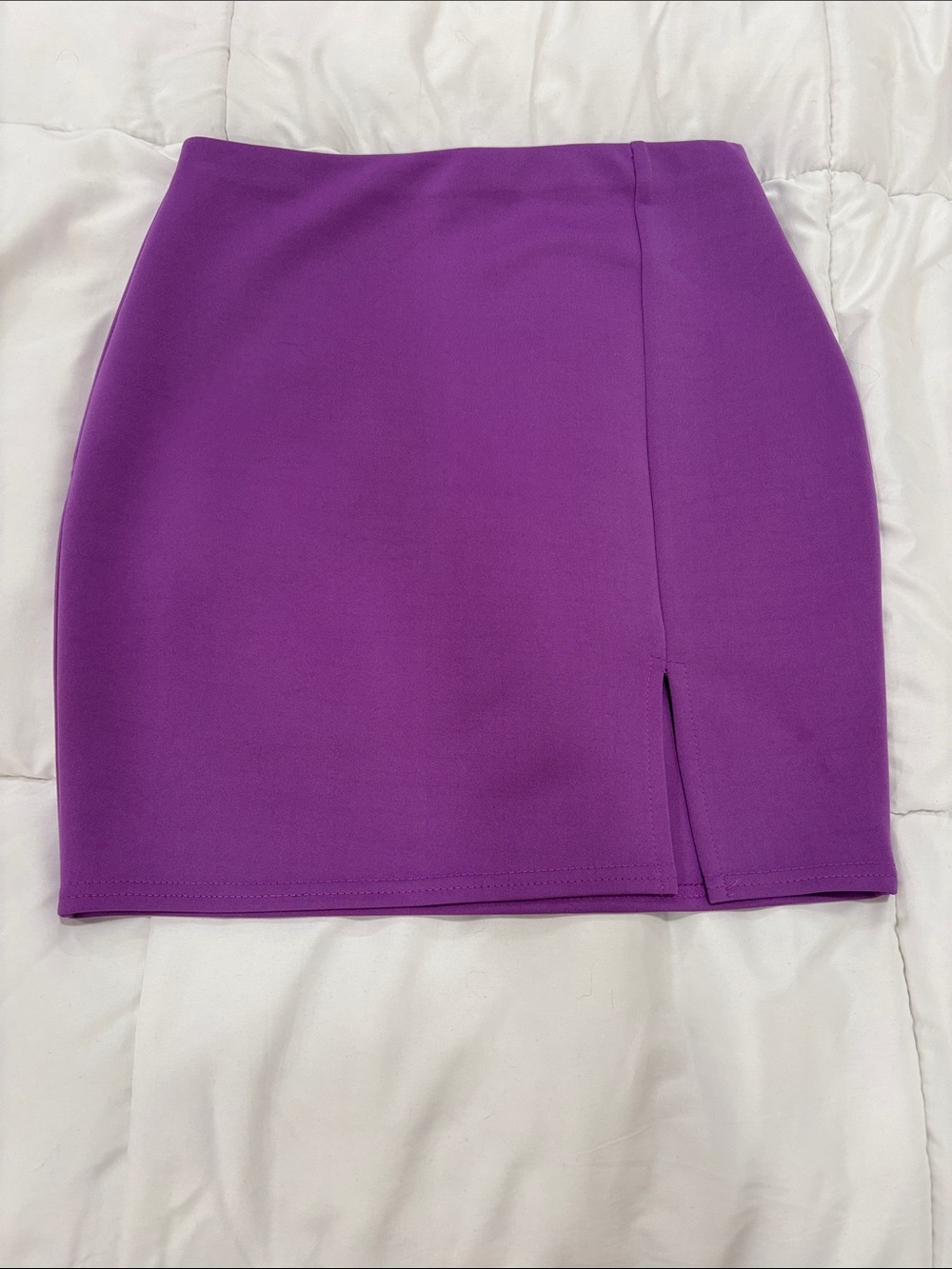 ASOS Bold Violet Mini Skirt with Front Split - Women's Skirt